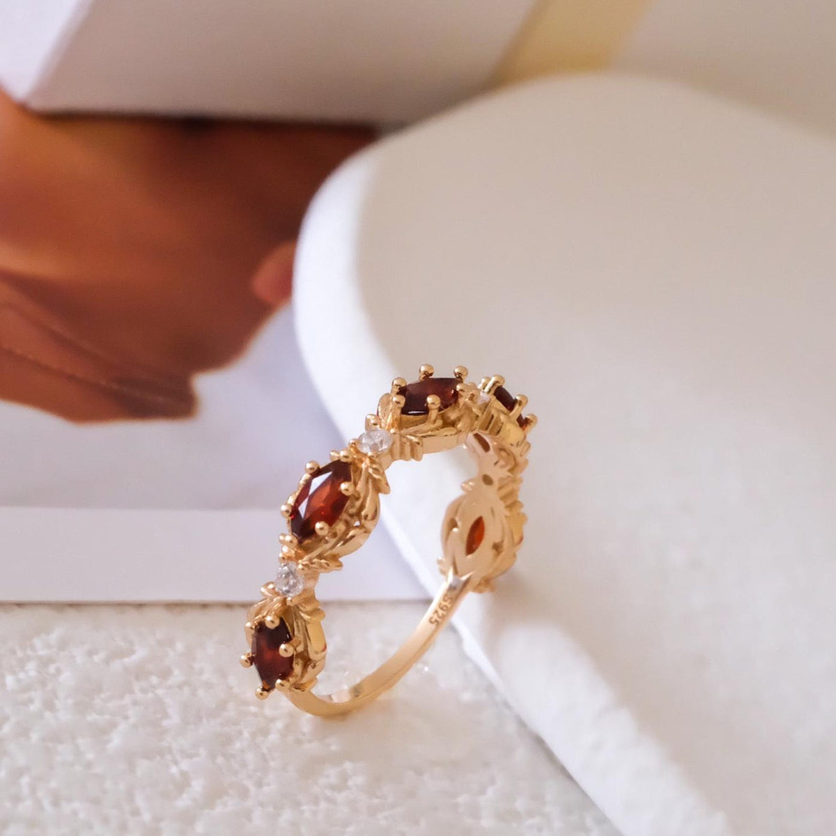Garnet Eternity Ring
