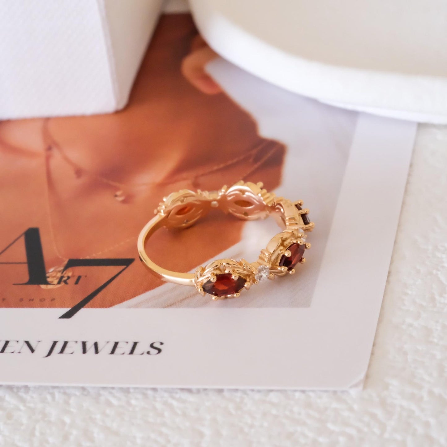 Garnet Eternity Ring