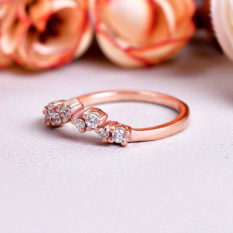 Beautiful Moissanite Unique Wedding Ring