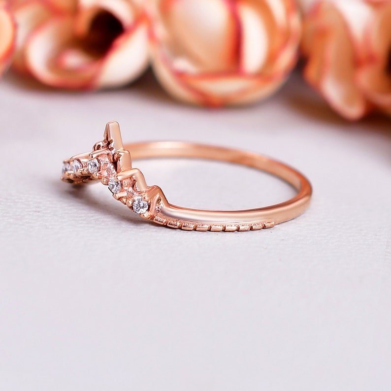 Luxury Moissanite Diamond Wedding Band Ring