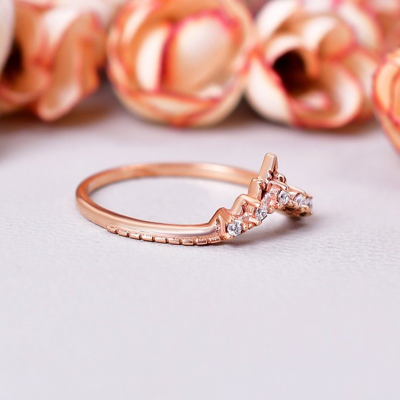Luxury Moissanite Diamond Wedding Band Ring