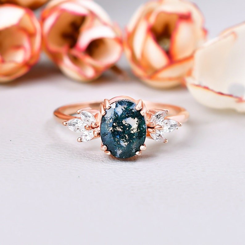 7 Stone Nature-Inspired Wedding Ring