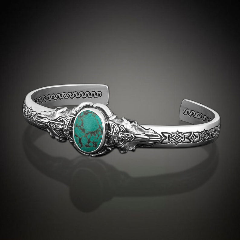 Mens Turquoise Adjustable Bracelet by Harshita Jewellery