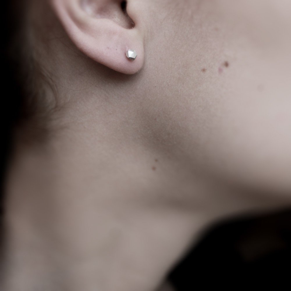 SILVER ROCKS EARRINGS