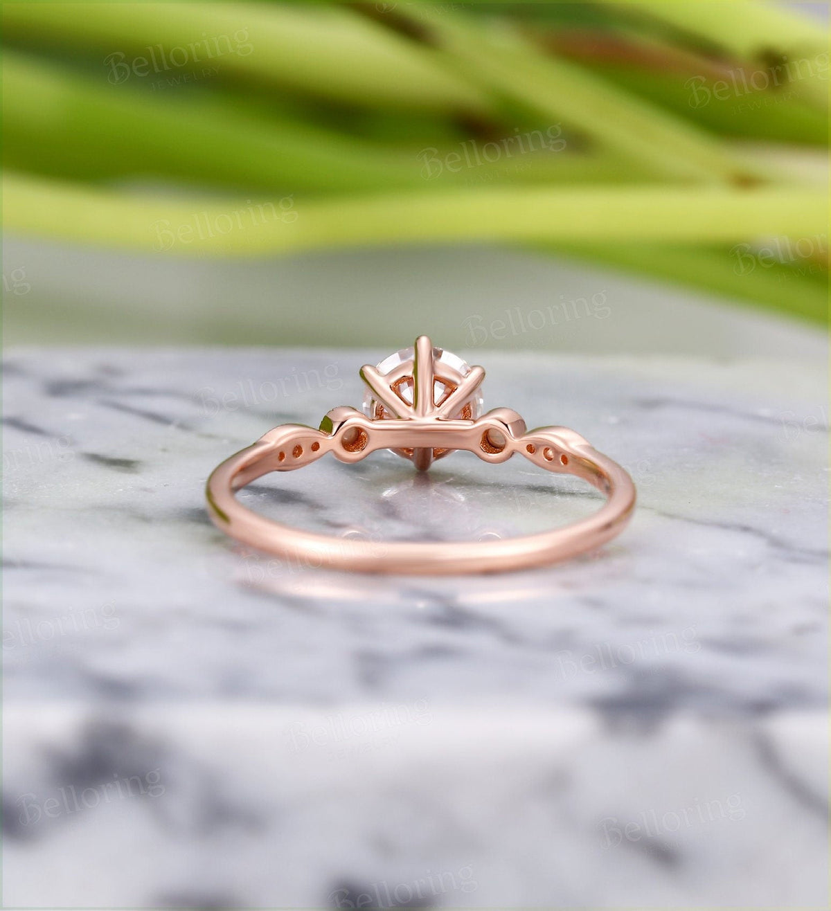 Moissanite engagement ring for  prong set dainty vintage milgrain Unique opal wedding antique Jewelry promise Anniversary wedding ring