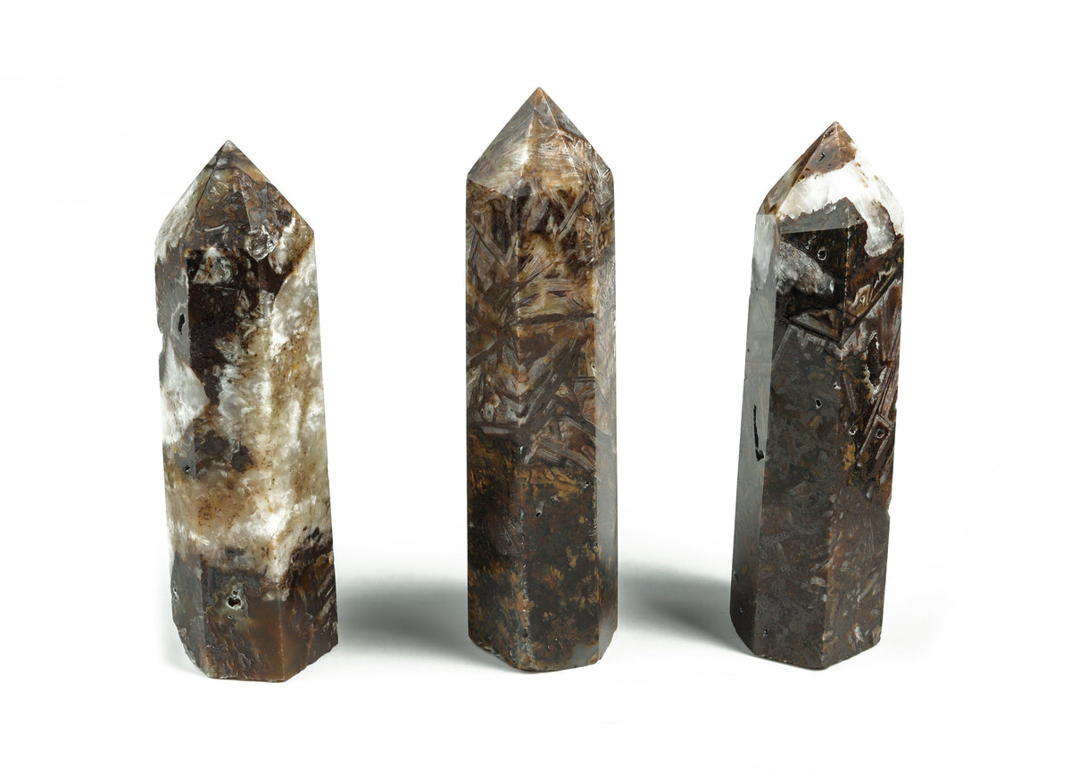 Ribbed Obelisk Tower Crystal - TW1065