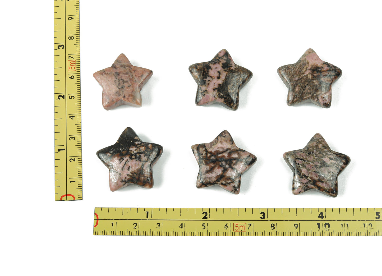 Rhodonite Star Gemstone - 30mm - ST1038