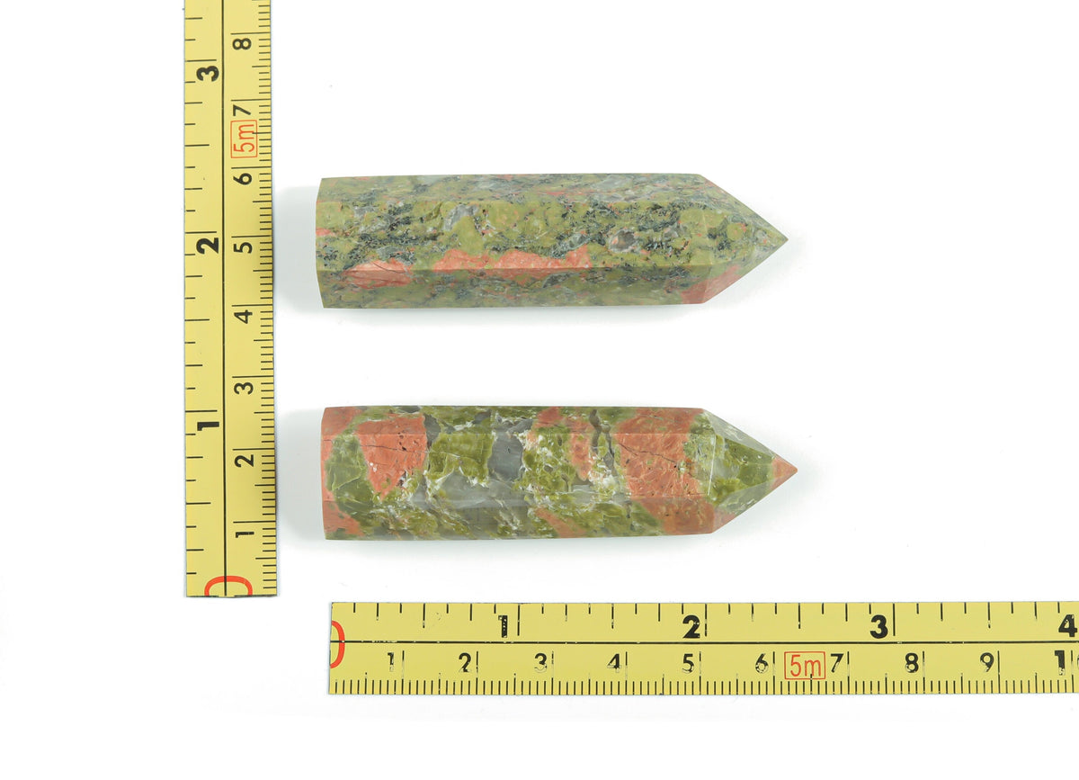 Unakite Obelisk Tower Crystal - TW1045