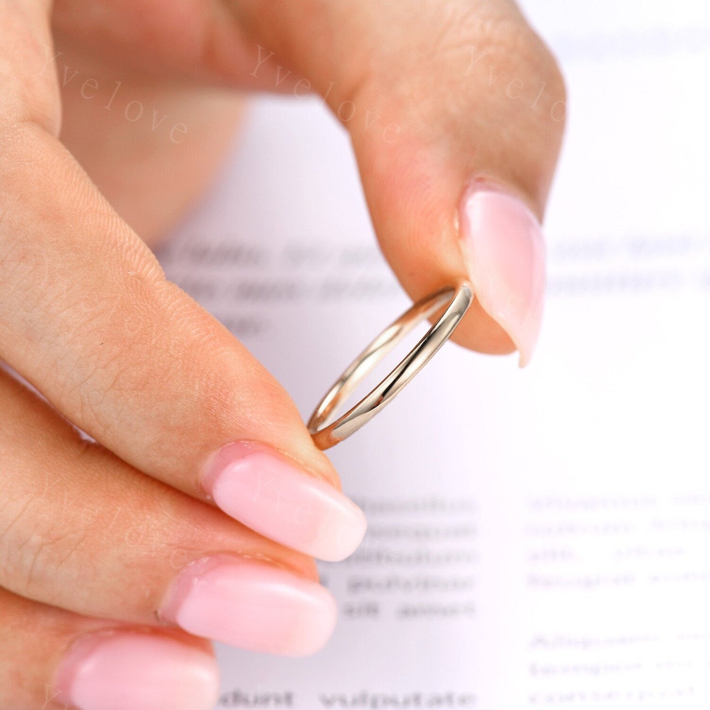 Plain gold ring simple plain gold wedding band solid 14k rose gold matching band stacking ring custom jewelry men ring