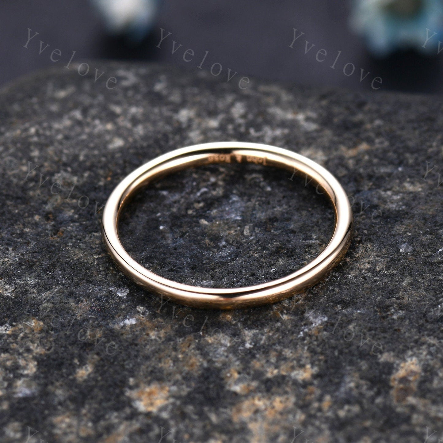Plain gold ring simple plain gold wedding band solid 14k rose gold matching band stacking ring custom jewelry men ring