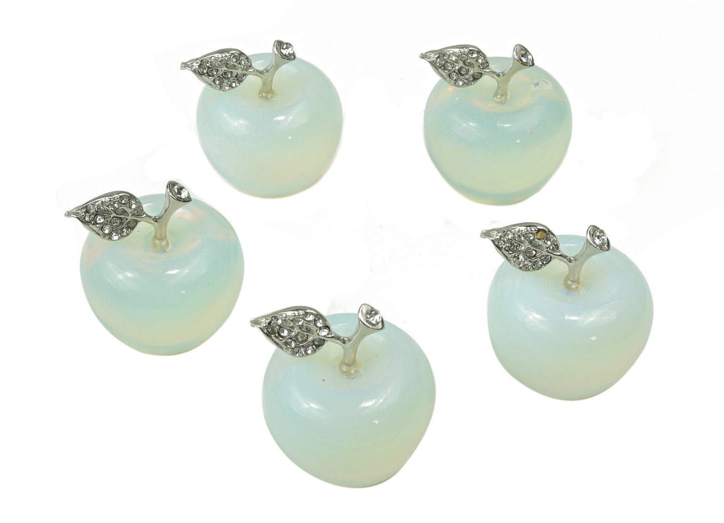 Opalite Apple Crystal Carving - 30mm - AP1002