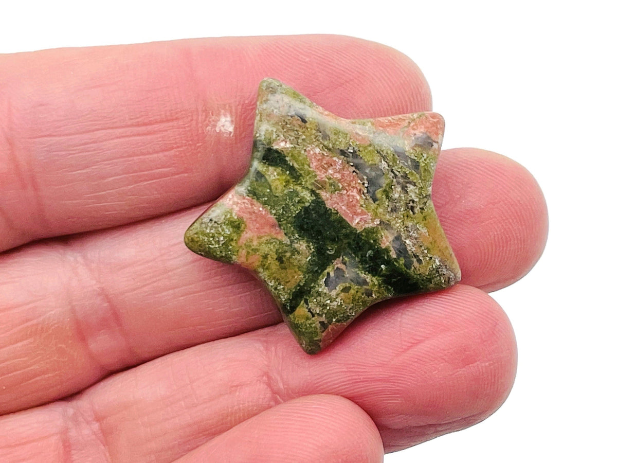 Unakite Star Gemstone - 30mm - ST1048