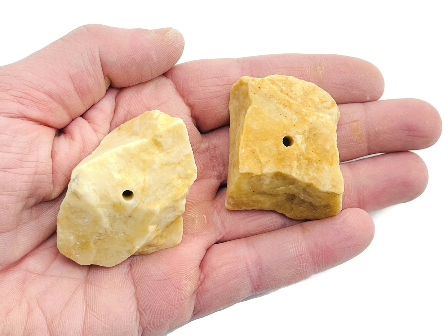 Yellow Aventurine Rough Crystal Incense Holder - Crystal Incense Stick Holder - Handmade Carving - RS1024