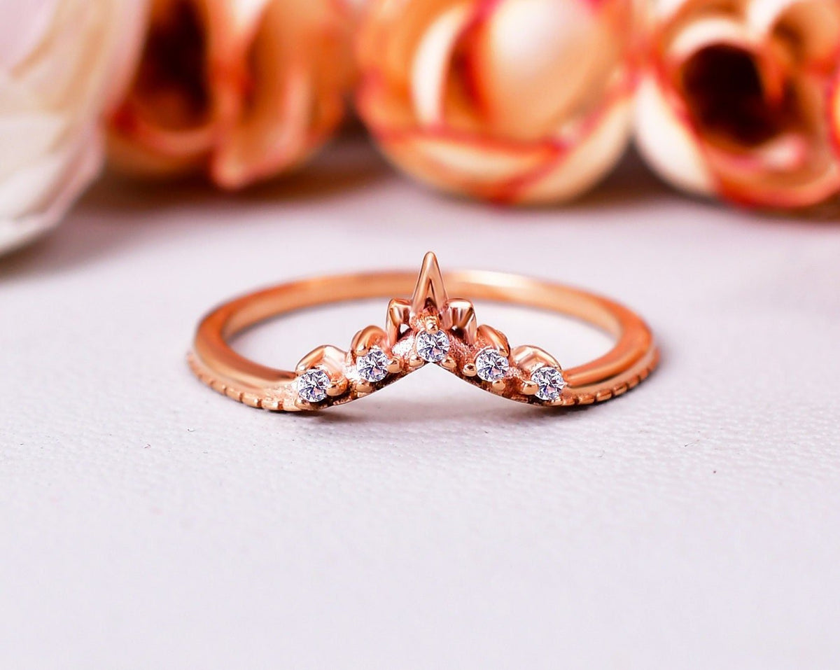 Luxury Moissanite Diamond Wedding Band Ring
