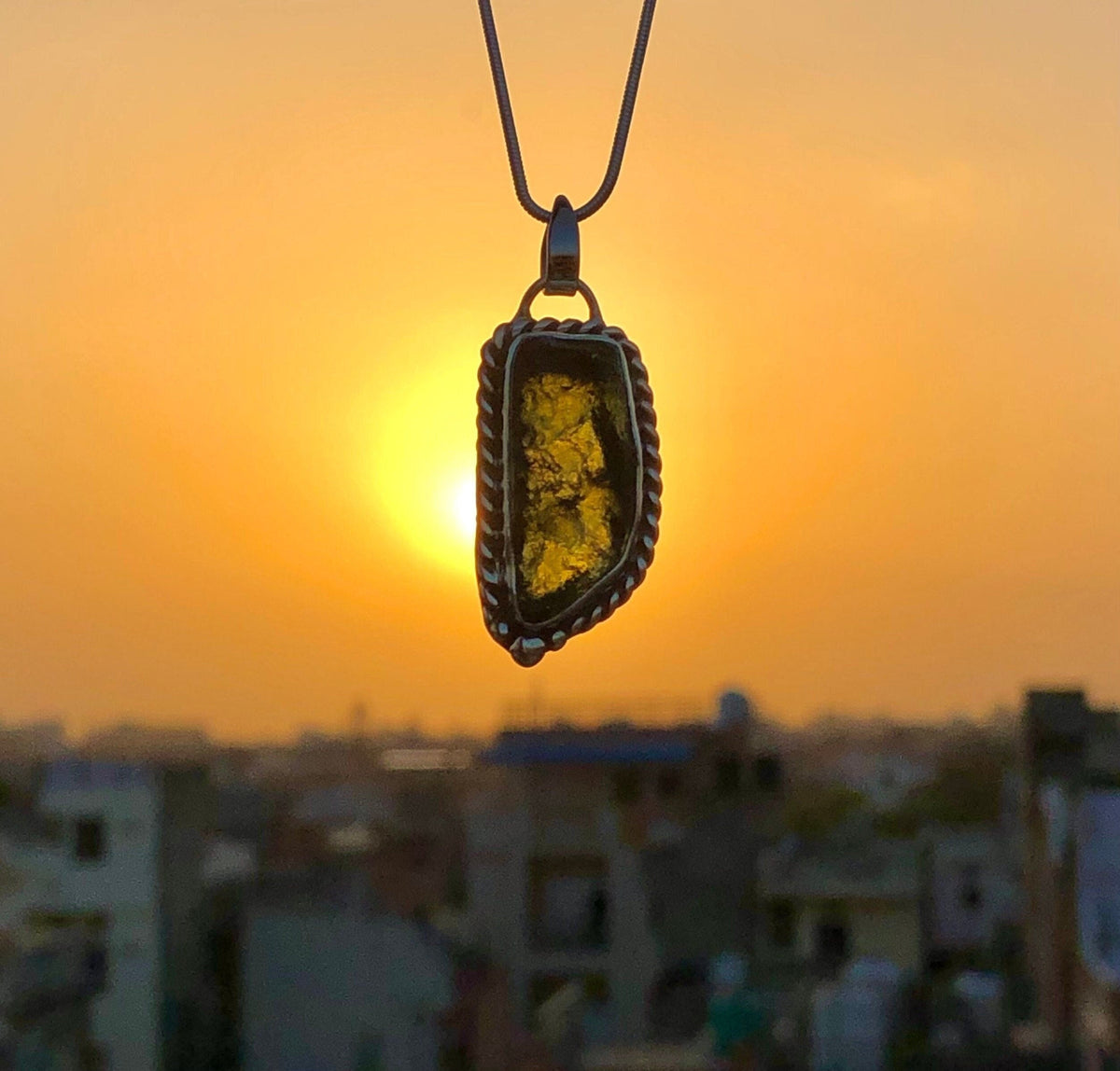 Moldavite Handmade Pendant, 100% Natural With Certified Gemstone, 925 Sterling Silver Pendant, Authentic Moldavite Pendant