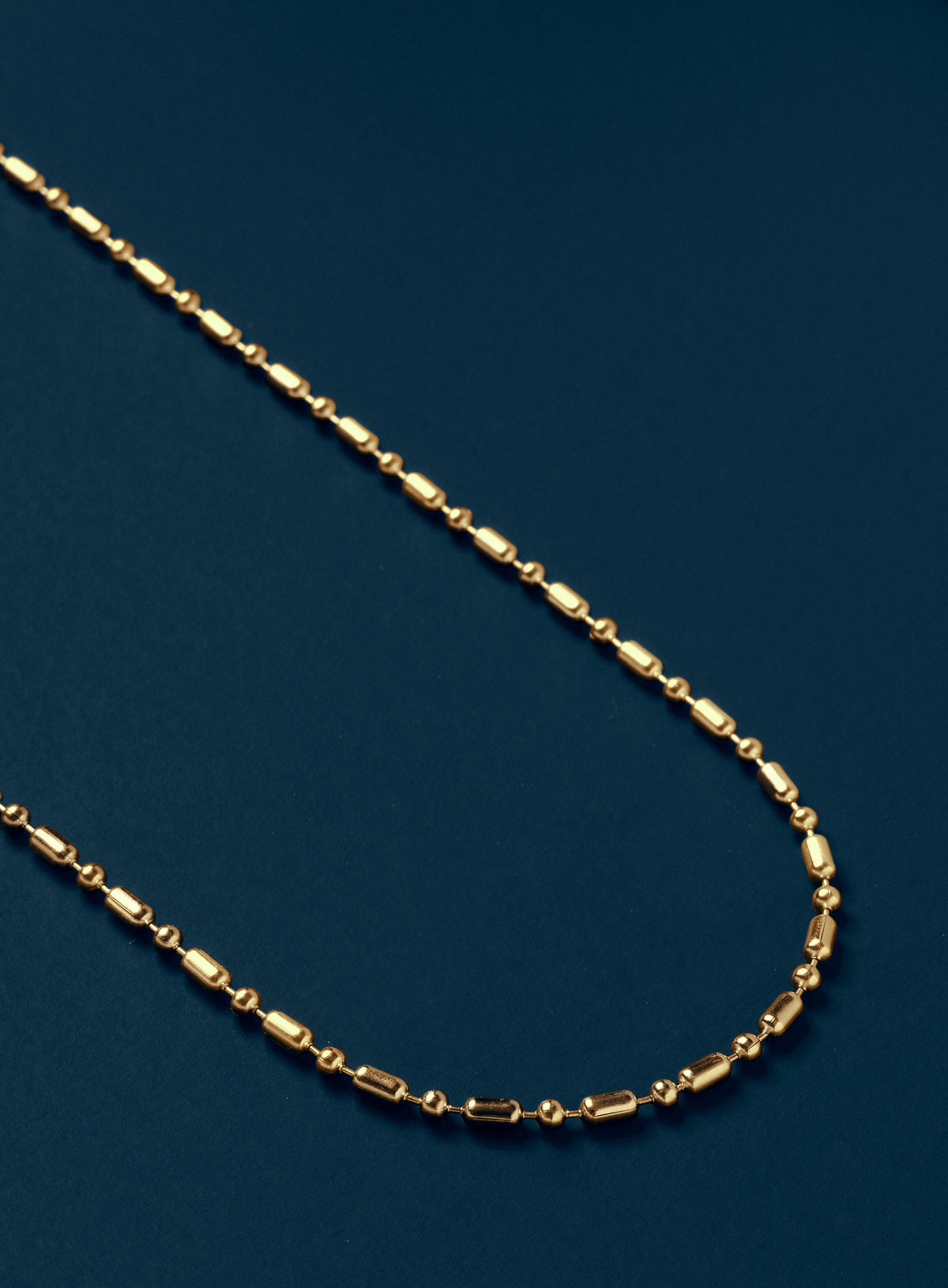 Stainless Steel Gold Plated 2.5mm Minimalist Long and Short Links Chain