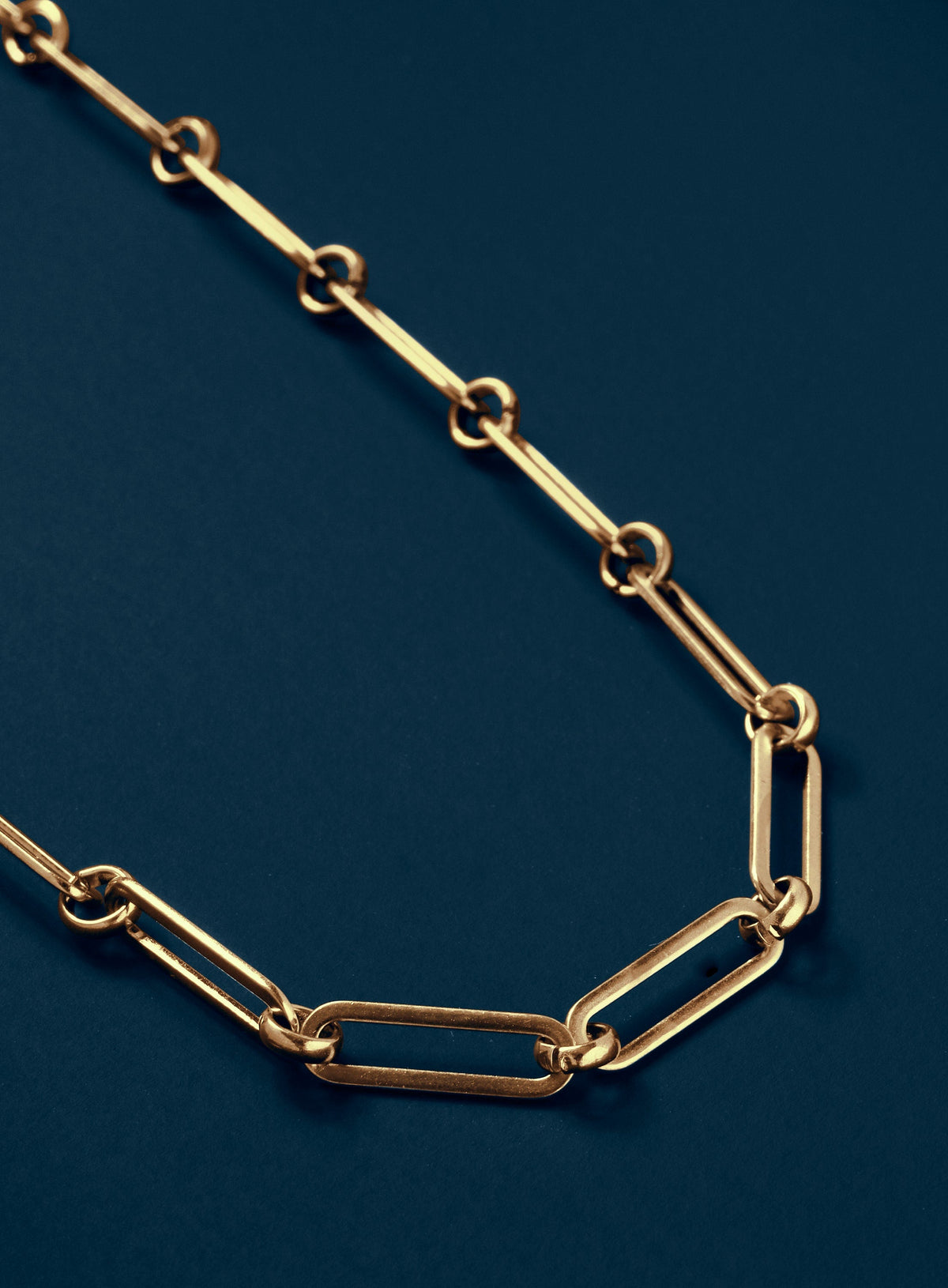 Stainless Steel Gold Plated 1 to 1 6mm Chain Necklace