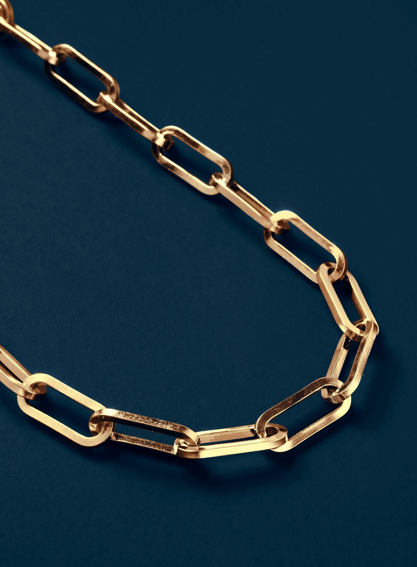 Stainless Steel Gold Plated 8mm Cable Chain