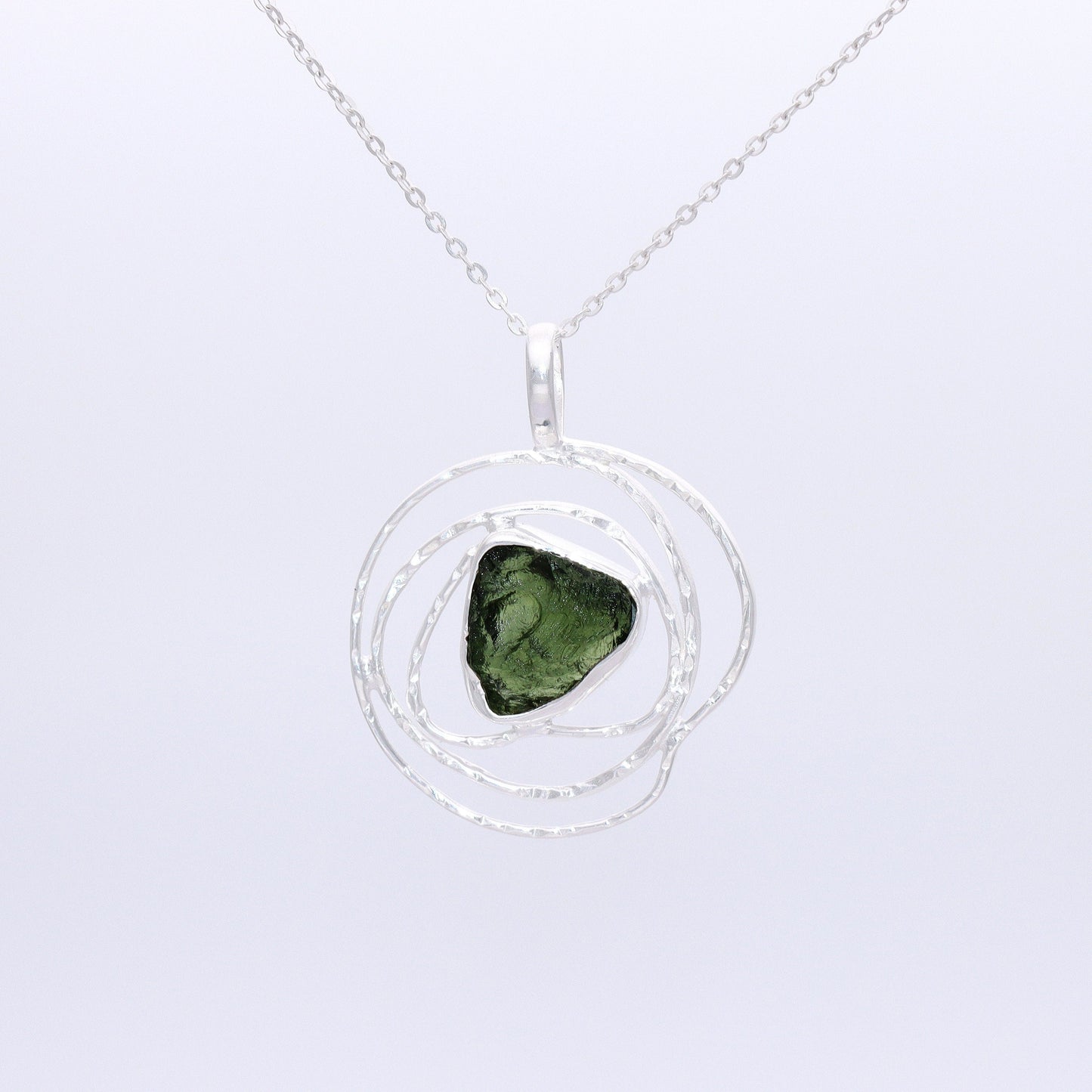 Raw Moldavite Pendant, Natural Gemstone Handmade Jewelry, Necklace For Women's, Jewelry For Christmas, Gift For Girls, 925 Sterling Silver
