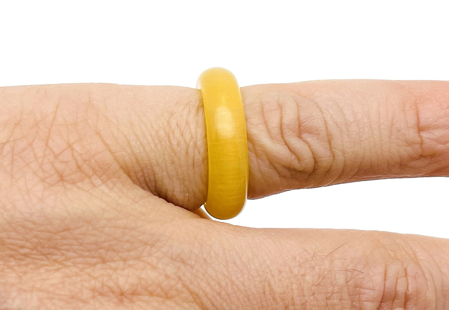 Yellow Cats Eye Crystal Ring - Best Jewelry - RI1027