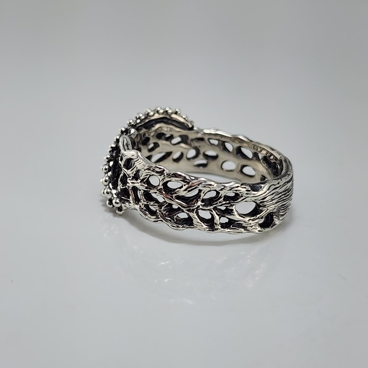 Unisex Ocean and Beach Style Statement Ring: Wedding Band