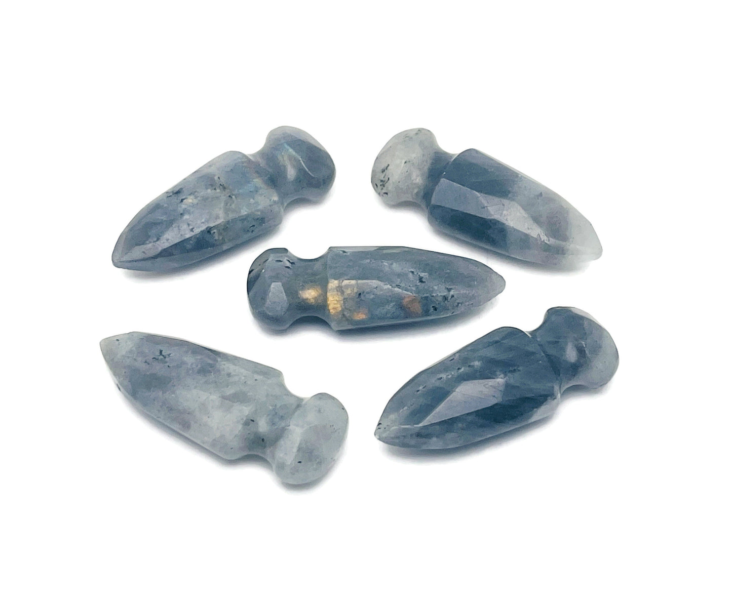 Labradorite Sword Dagger Carved Gemstone - 50mm - SW1011