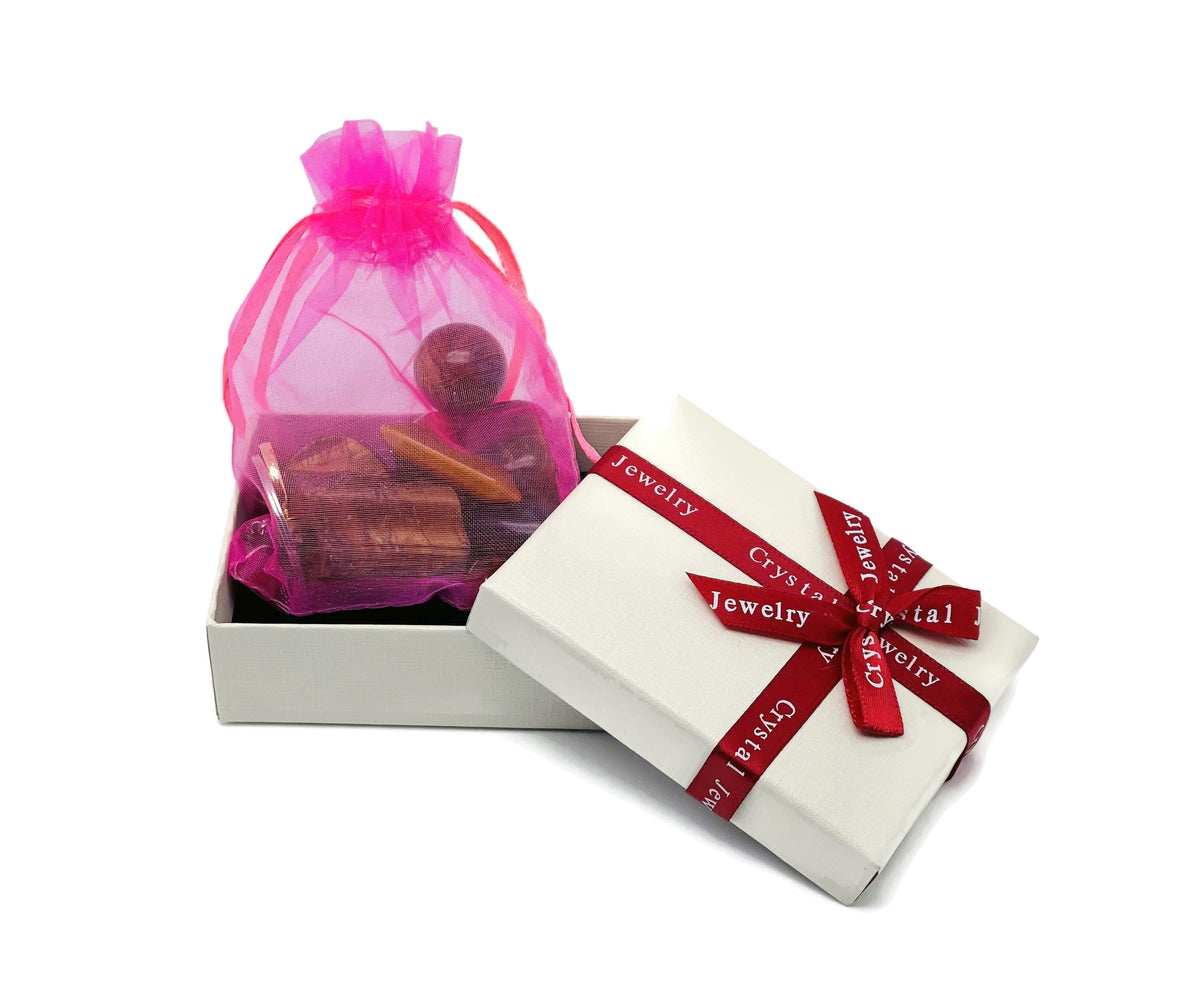 Crystal Mystery Box Gift Saturn Carving - 10 Pc Randomly Gemstones - Best Crystal Gift - Crystal Kit - KIT7