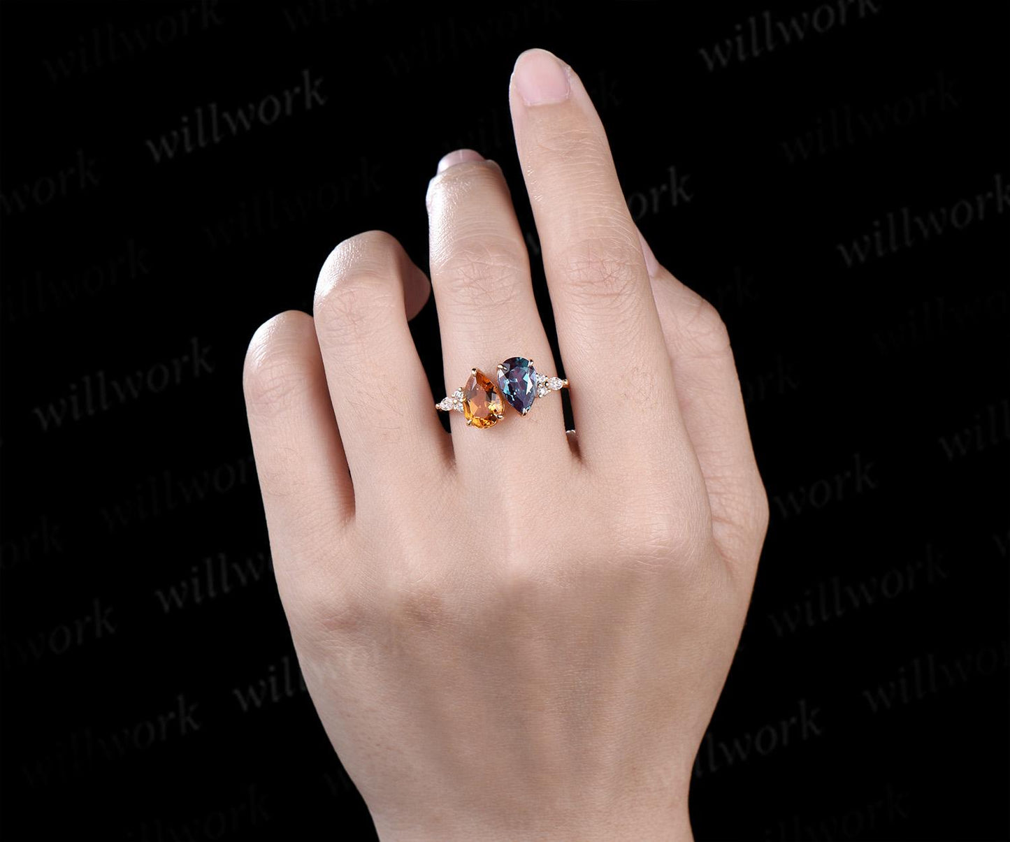 Custom order for Tawanna Huguley(1pc engagement ring, 10k white gold, ring size 7.5)