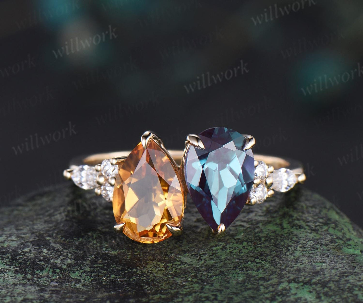 Custom order for Tawanna Huguley(1pc engagement ring, 10k white gold, ring size 7.5)
