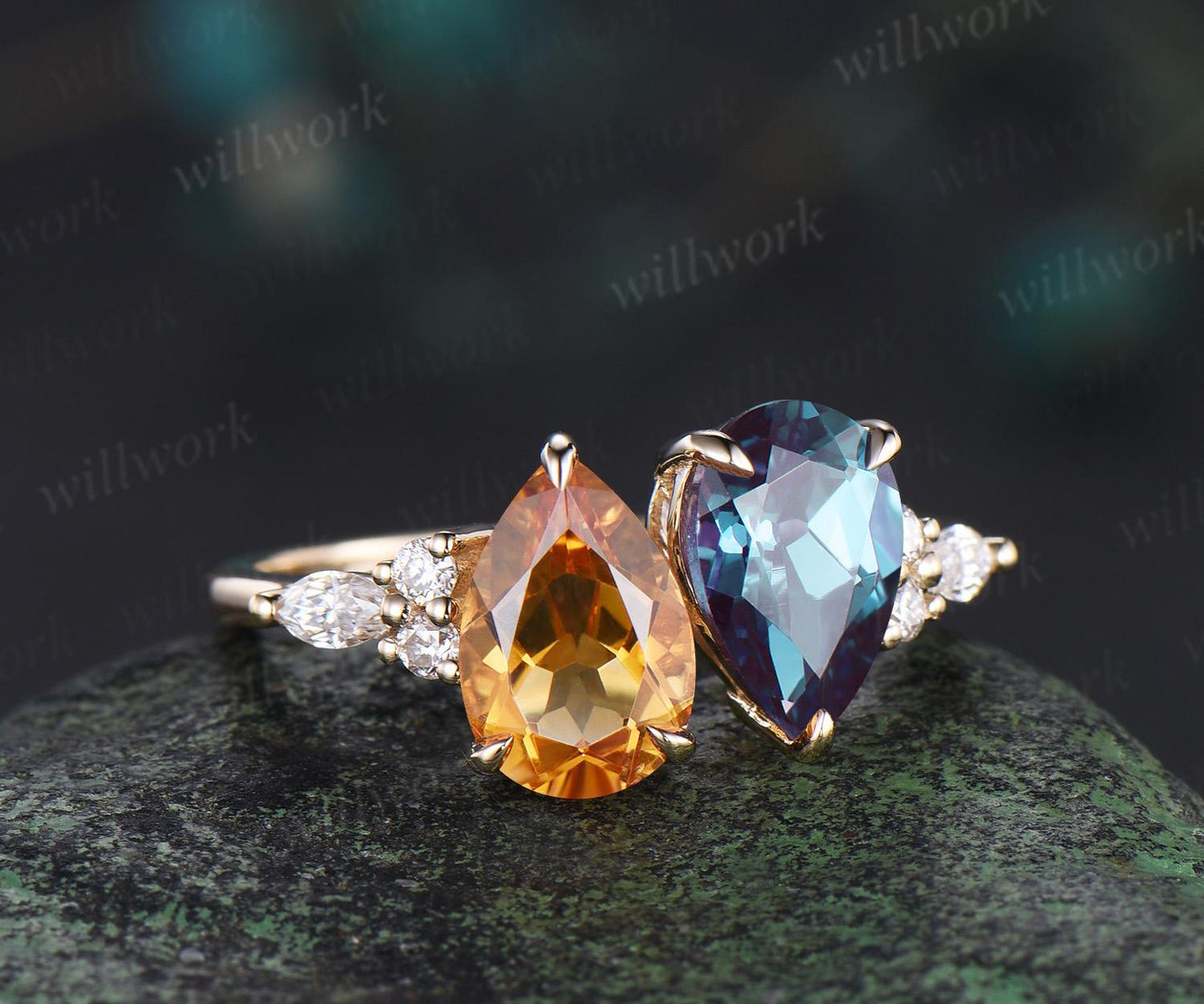 Custom order for Tawanna Huguley(1pc engagement ring, 10k white gold, ring size 7.5)