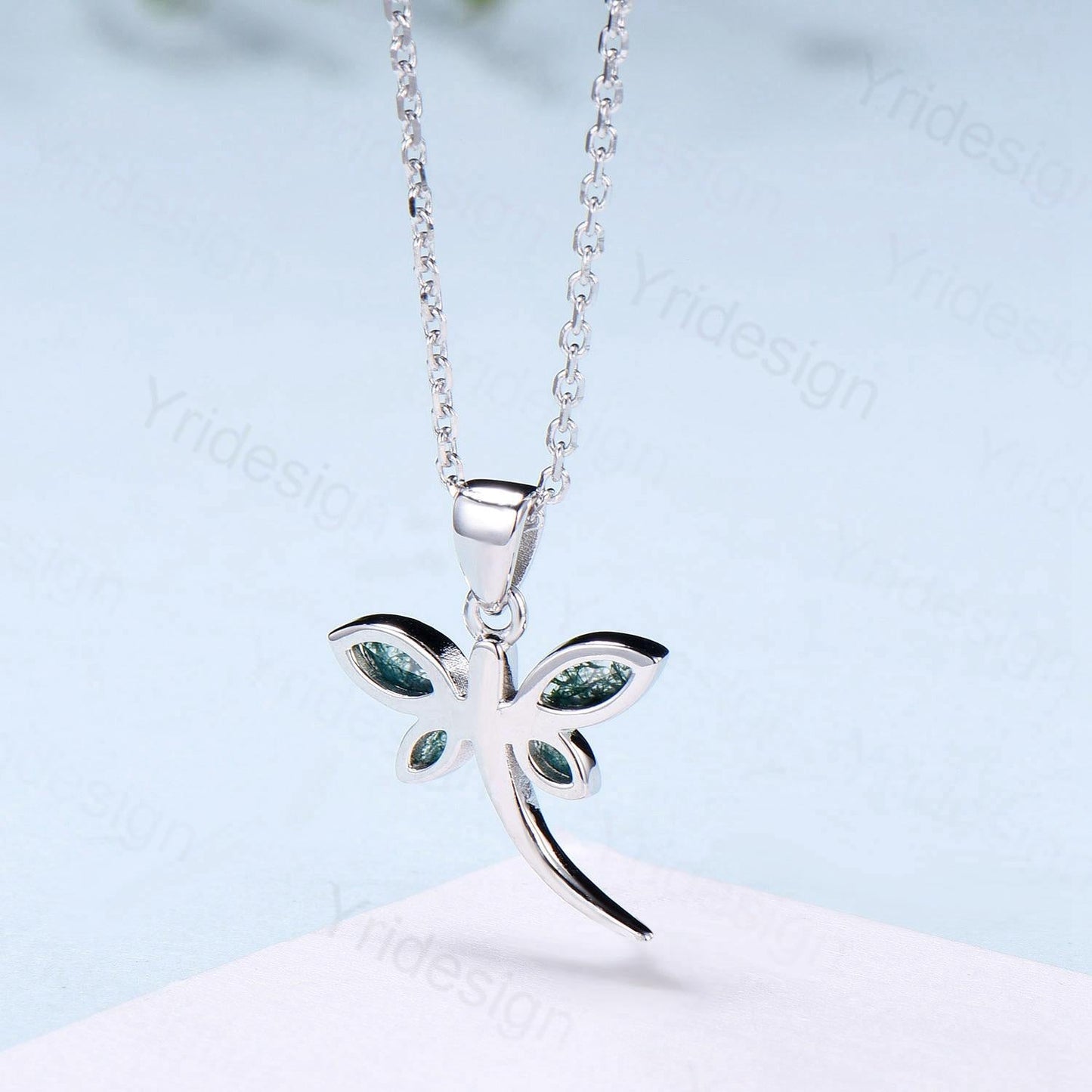 Dragonfly Black Marquise Spinel Spinel Necklace Bezel Set Simple Butterfly Accompany Necklace Pendant Minimalist Anniversary Birthday Gift