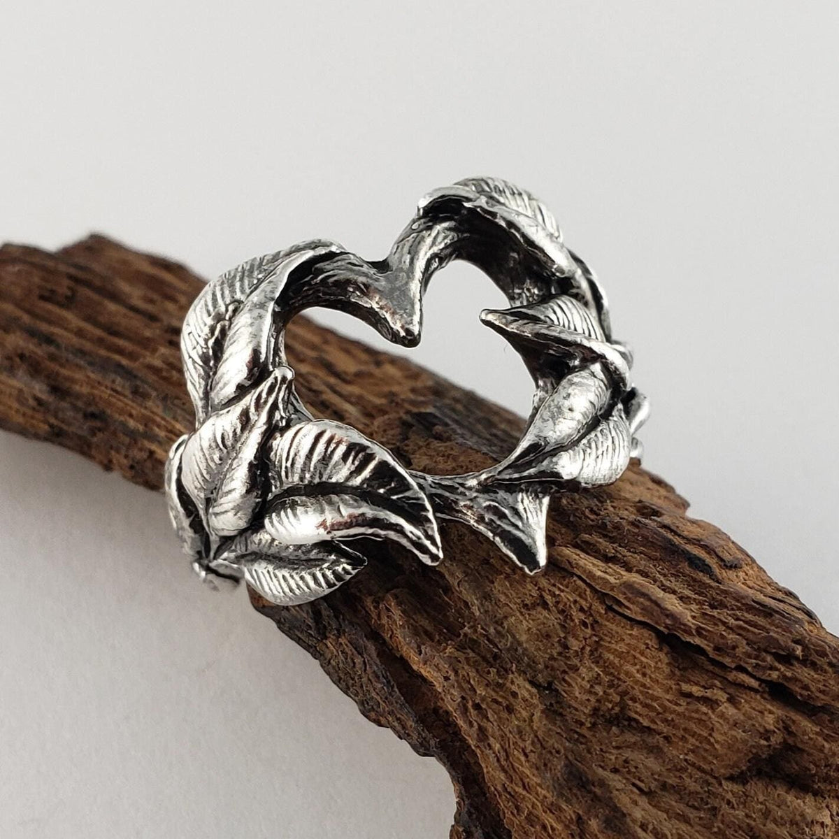 Sterling Silver Open Heart Ring