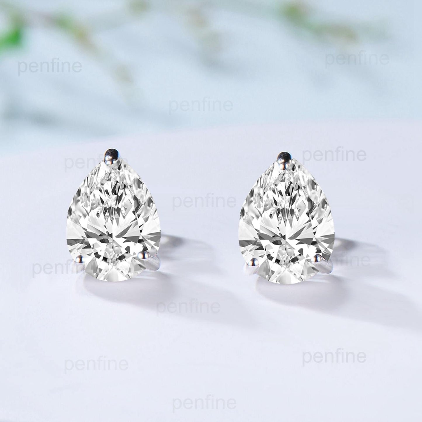 Solitaire Lab Grown Diamond Wedding Set Minimalist IGI CVD Diamond Engagement Ring Simple Diamond Pendant Necklace 18K White Gold Earrings