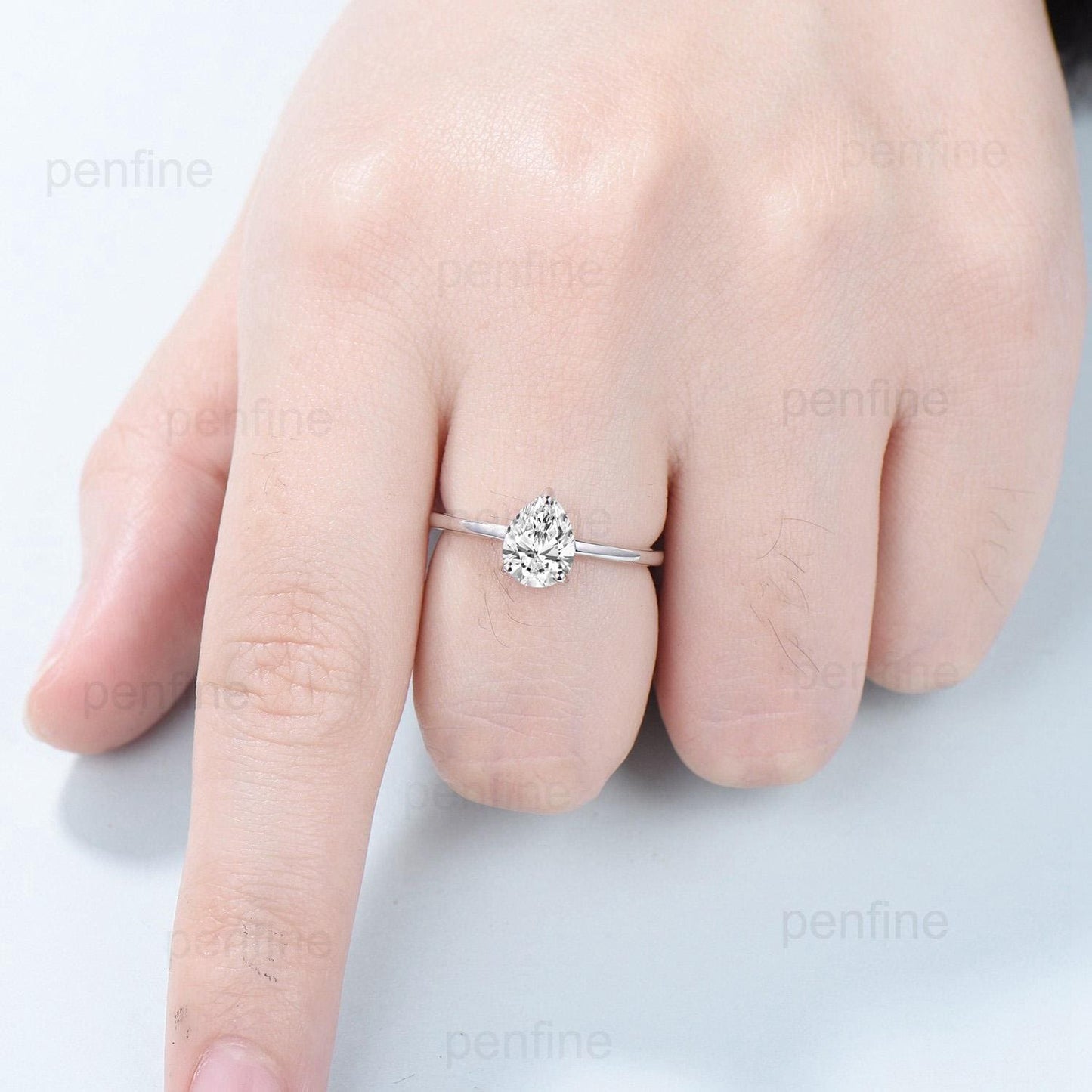 Solitaire Lab Grown Diamond Wedding Set Minimalist IGI CVD Diamond Engagement Ring Simple Diamond Pendant Necklace 18K White Gold Earrings