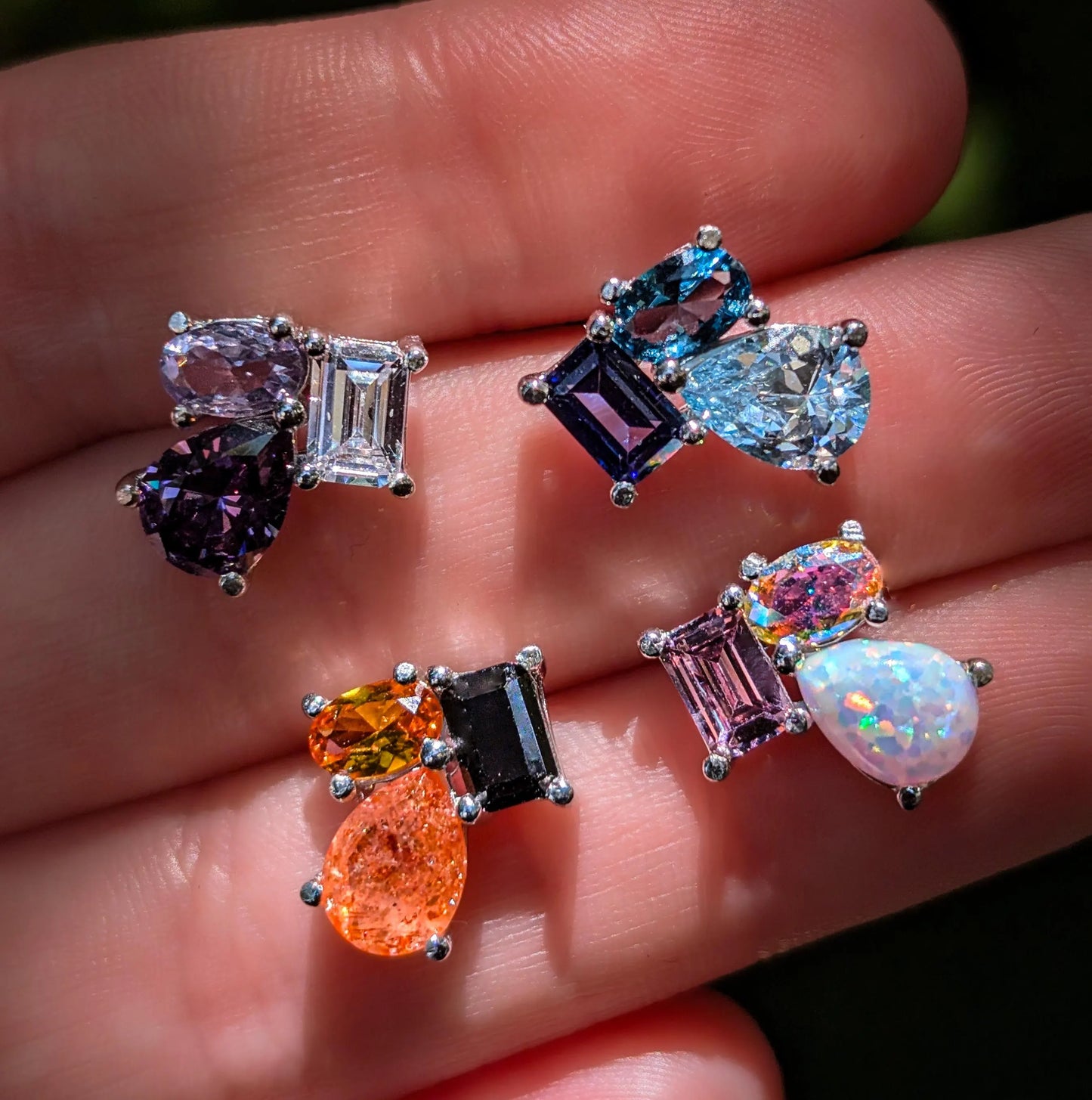 The Tulia - Pick Your Own Stone Cluster Studs