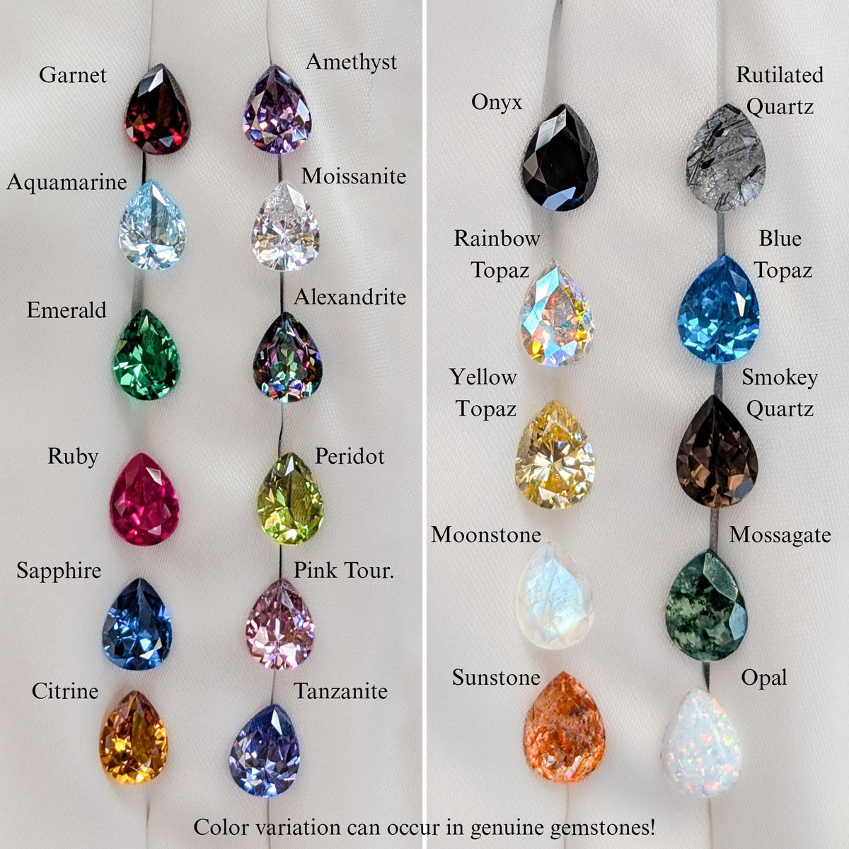 The Tulia - Custom 3 stone Necklace