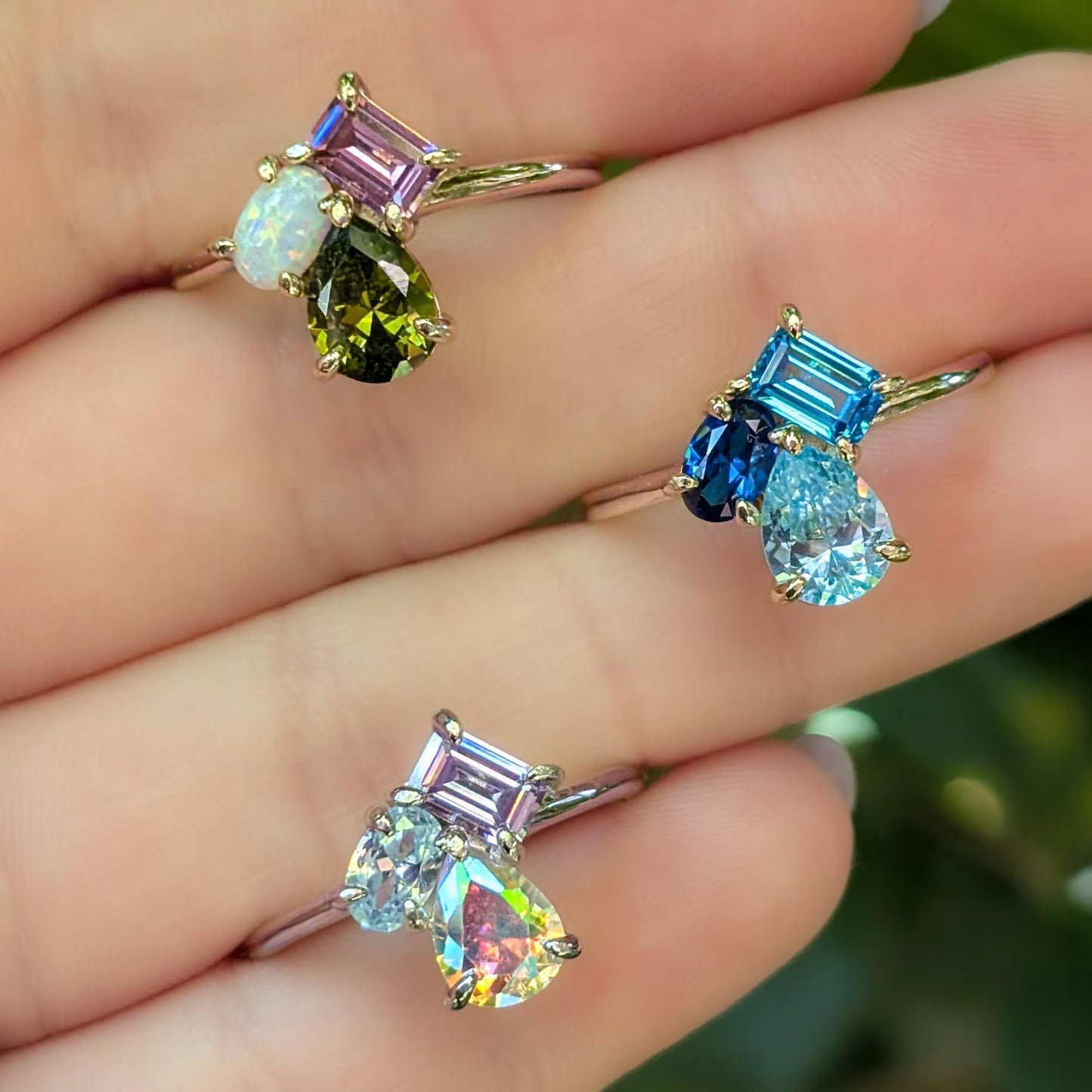 The Tulia - Custom 3 Stone Ring