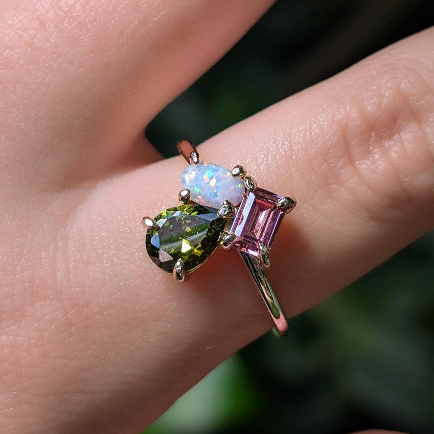 The Tulia - Custom 3 Stone Ring