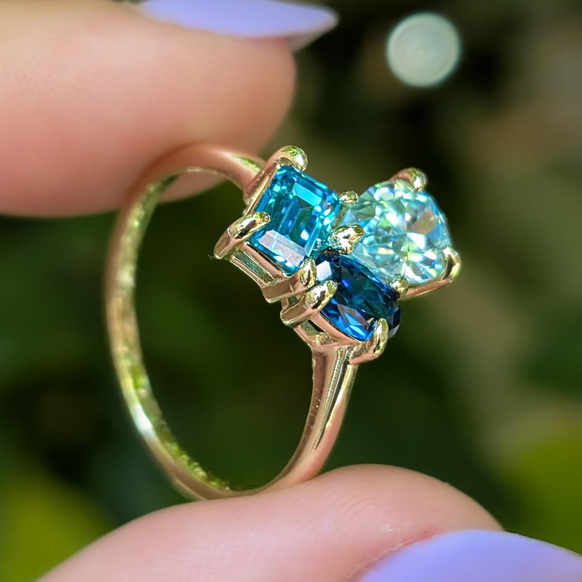 The Tulia - Custom 3 Stone Ring
