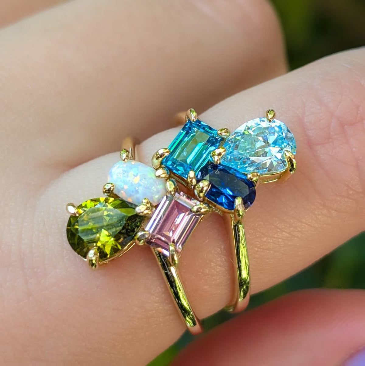 The Tulia - Custom 3 Stone Ring