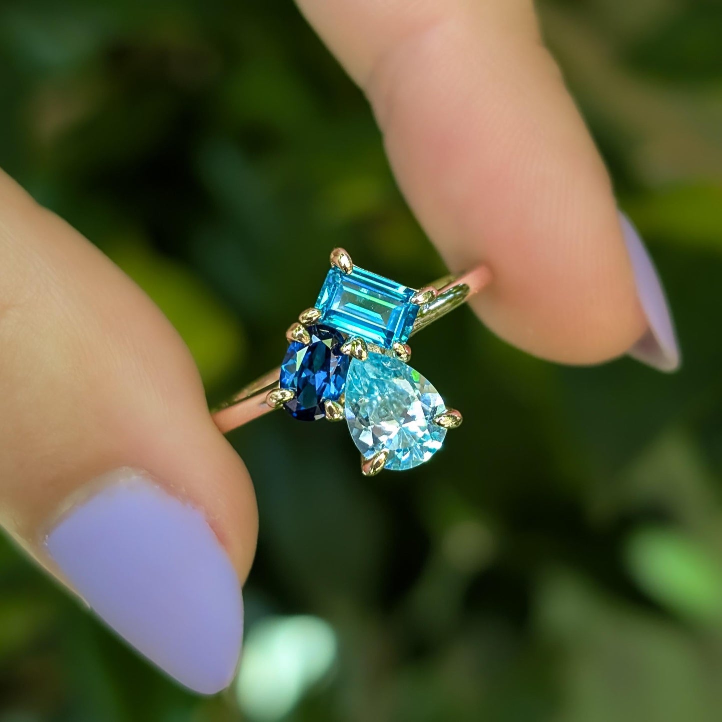 The Tulia - Custom 3 Stone Ring