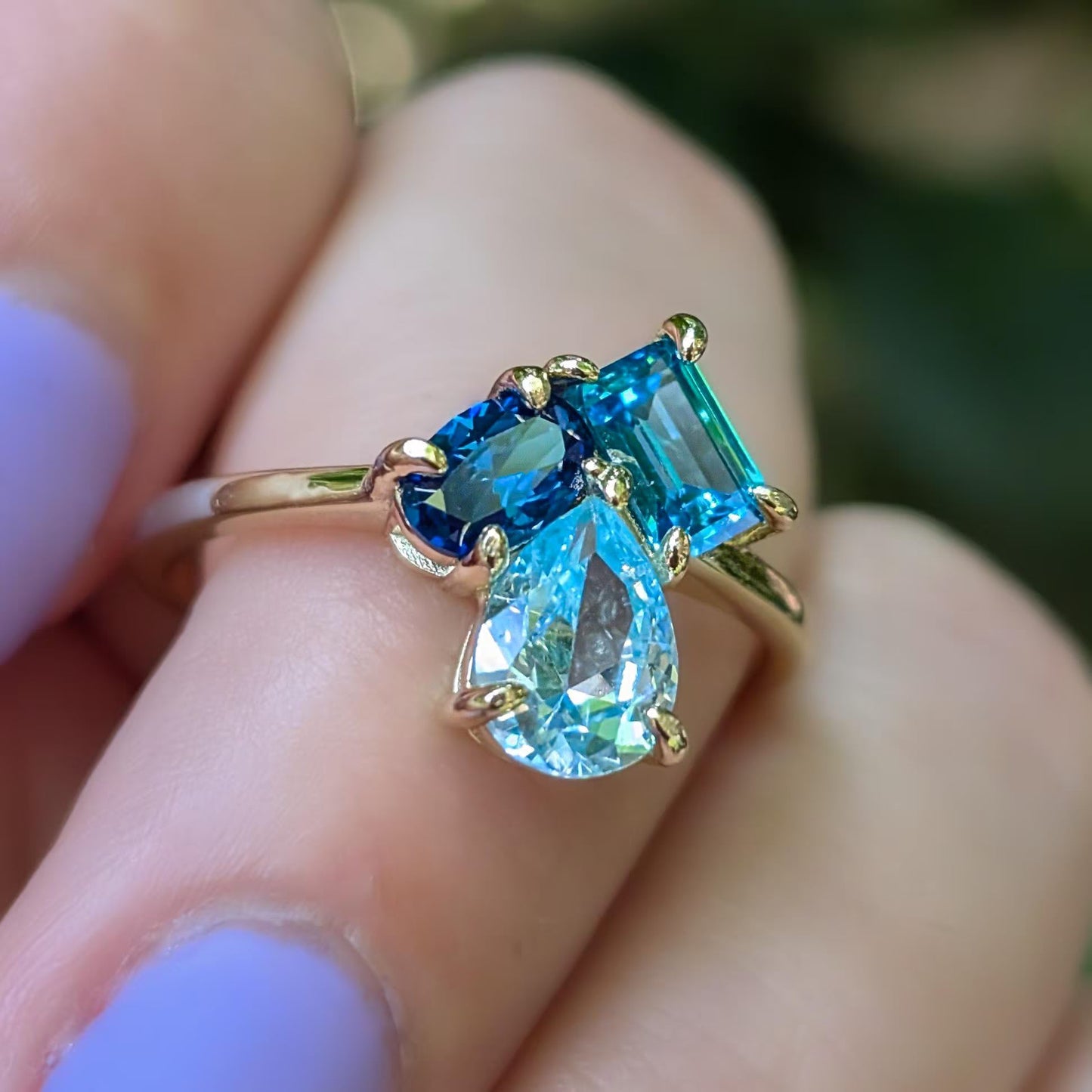 The Tulia - Custom 3 Stone Ring