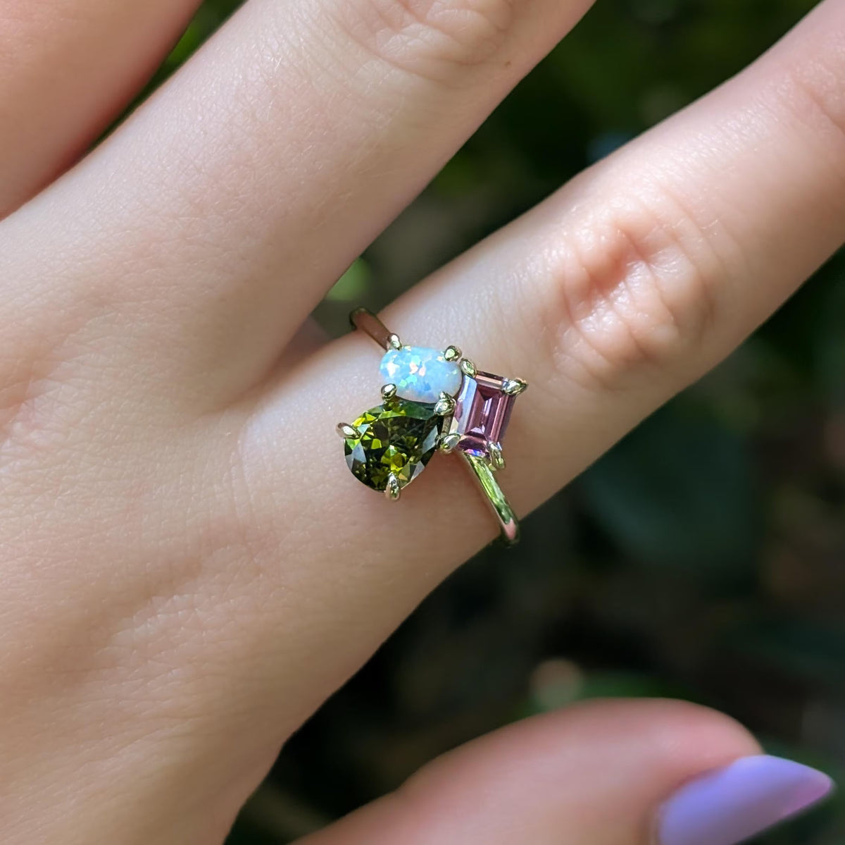 The Tulia - Custom 3 Stone Ring