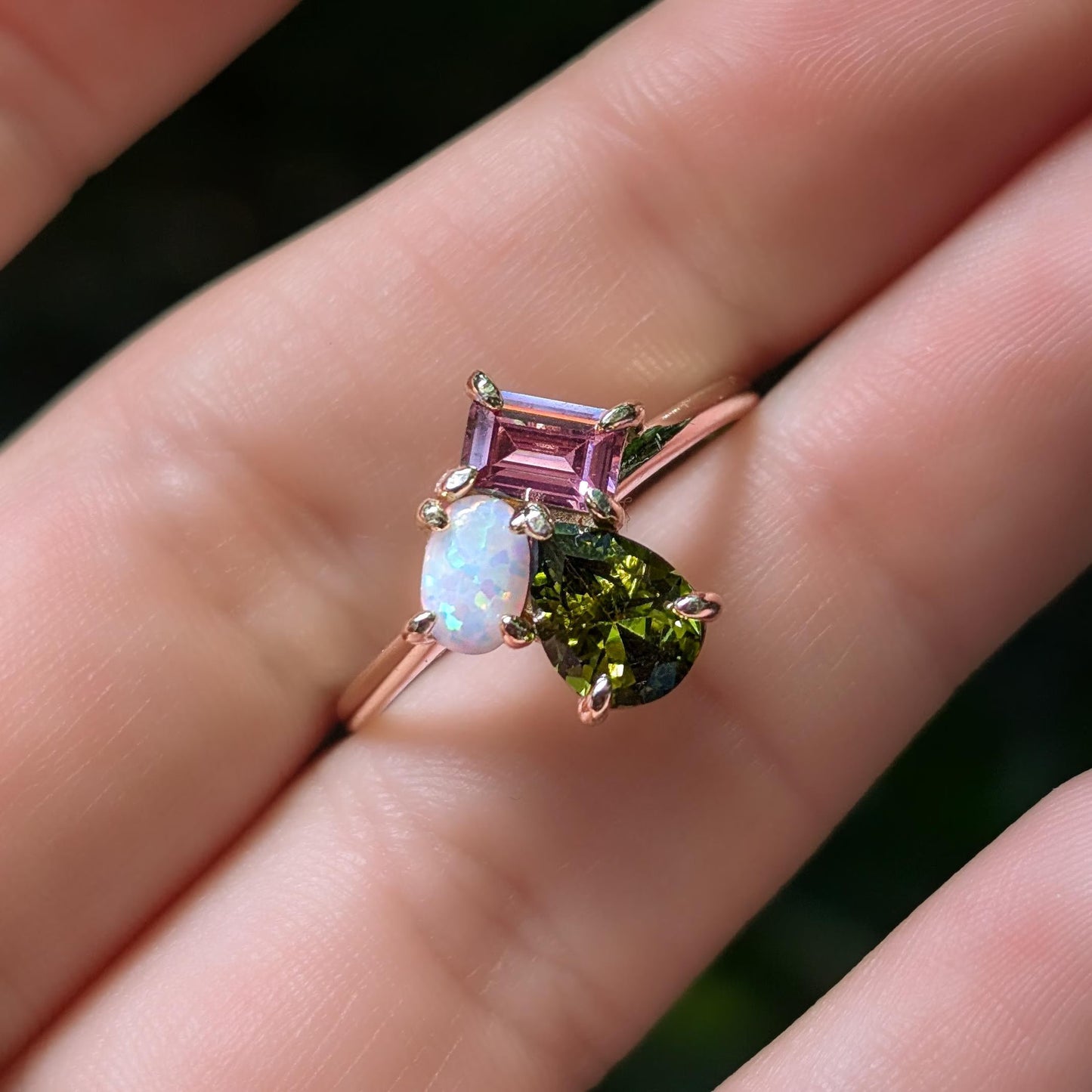 The Tulia - Custom 3 Stone Ring