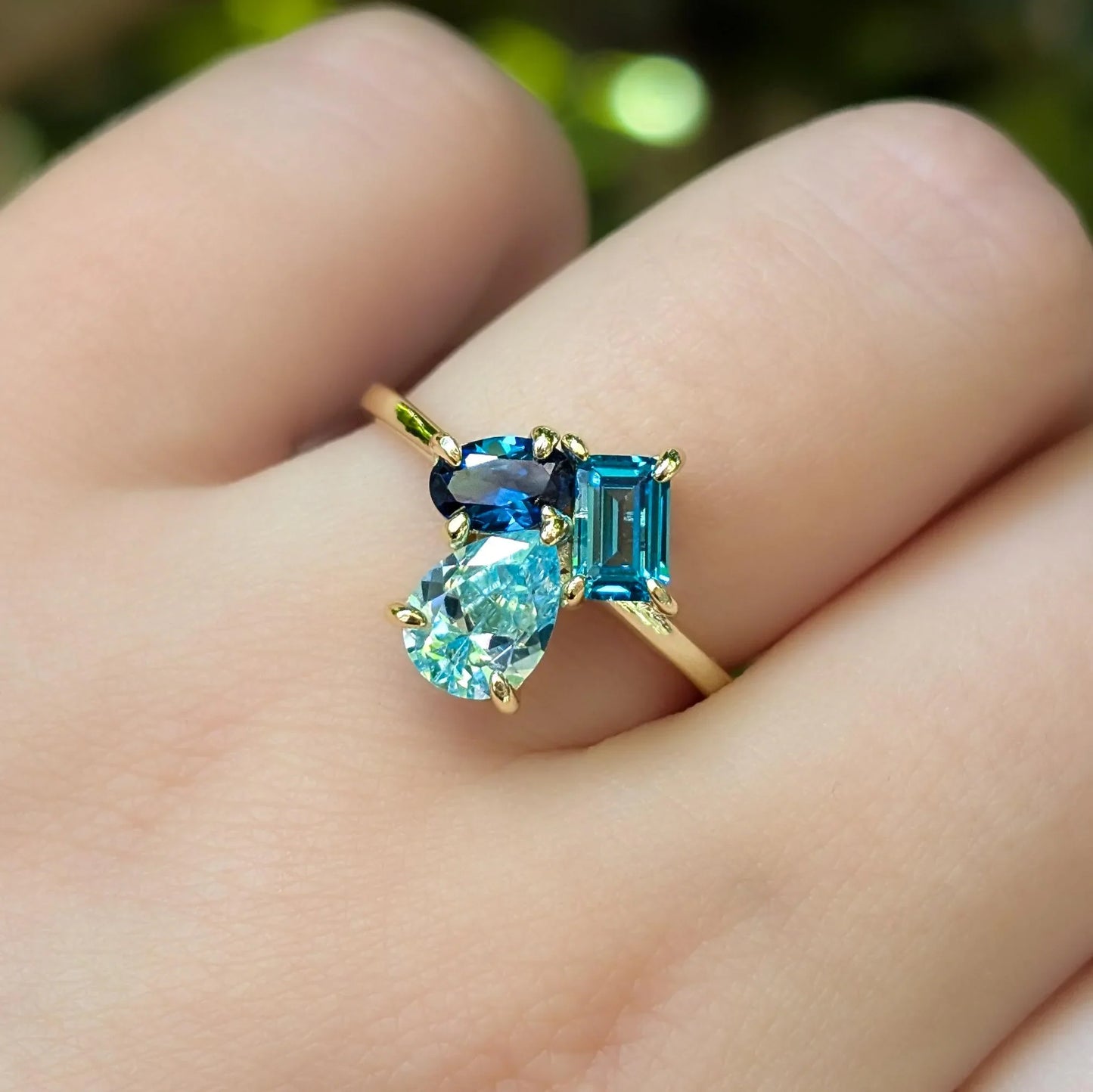 The Tulia - Custom 3 Stone Ring