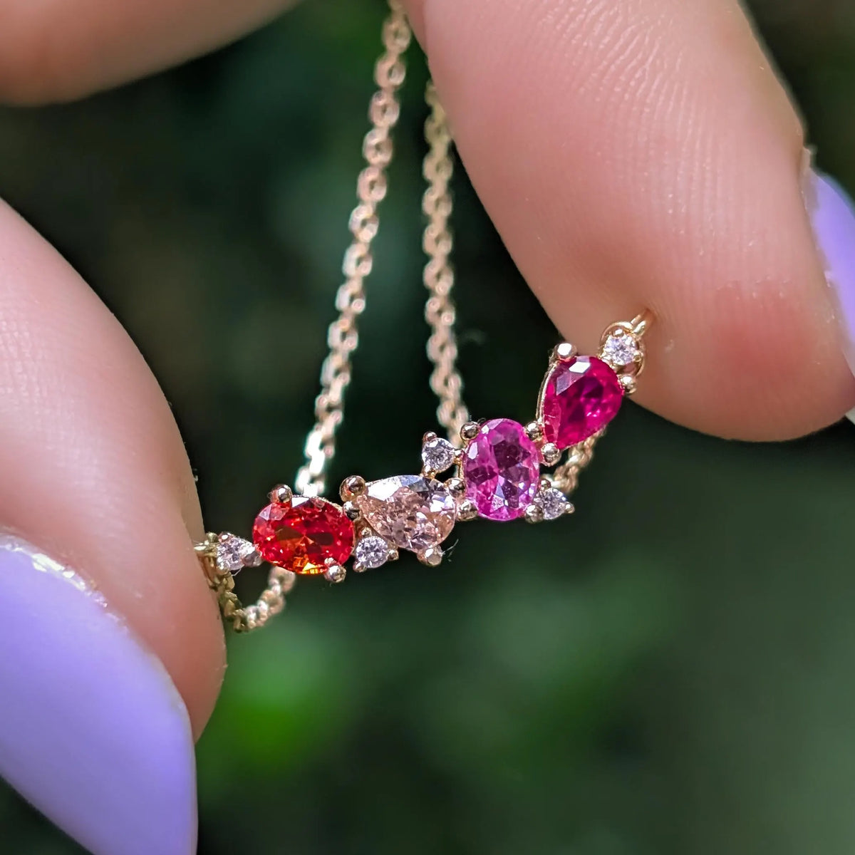 The Legacy Necklace- Lesbian Flag