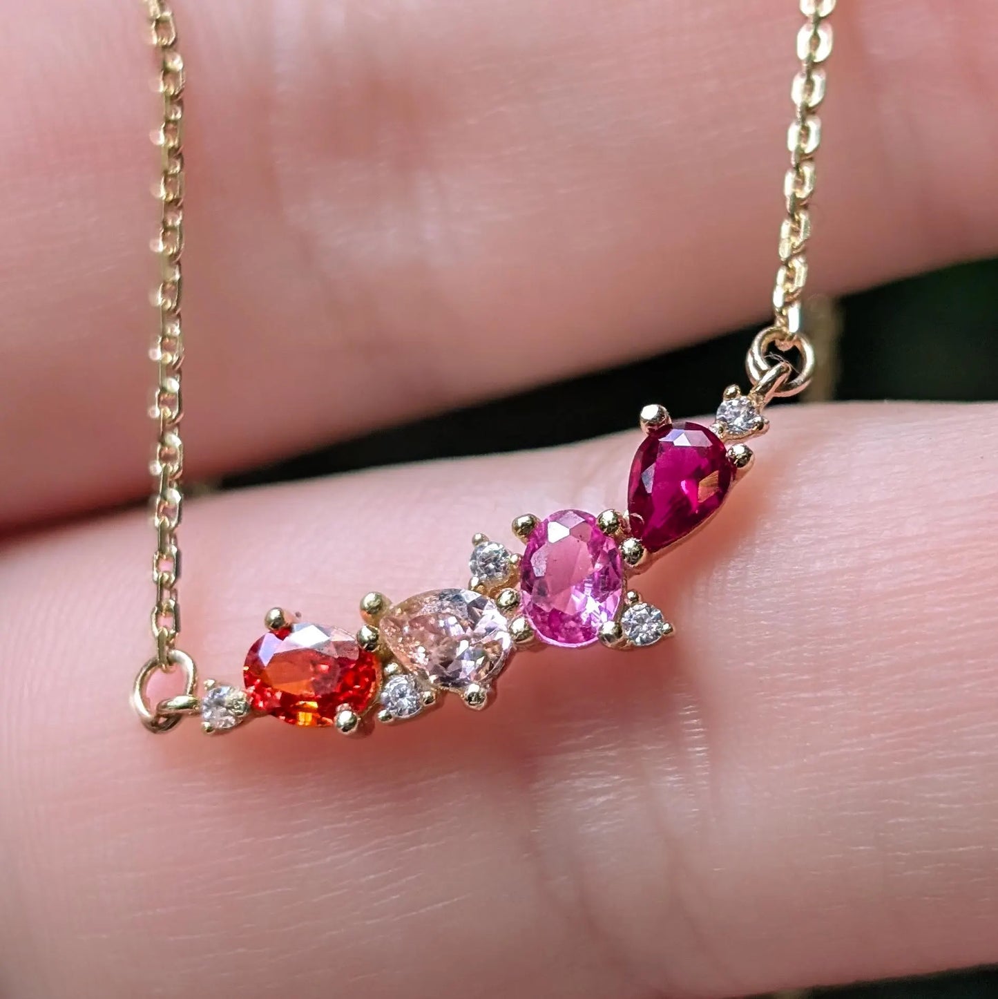The Legacy Necklace- Lesbian Flag