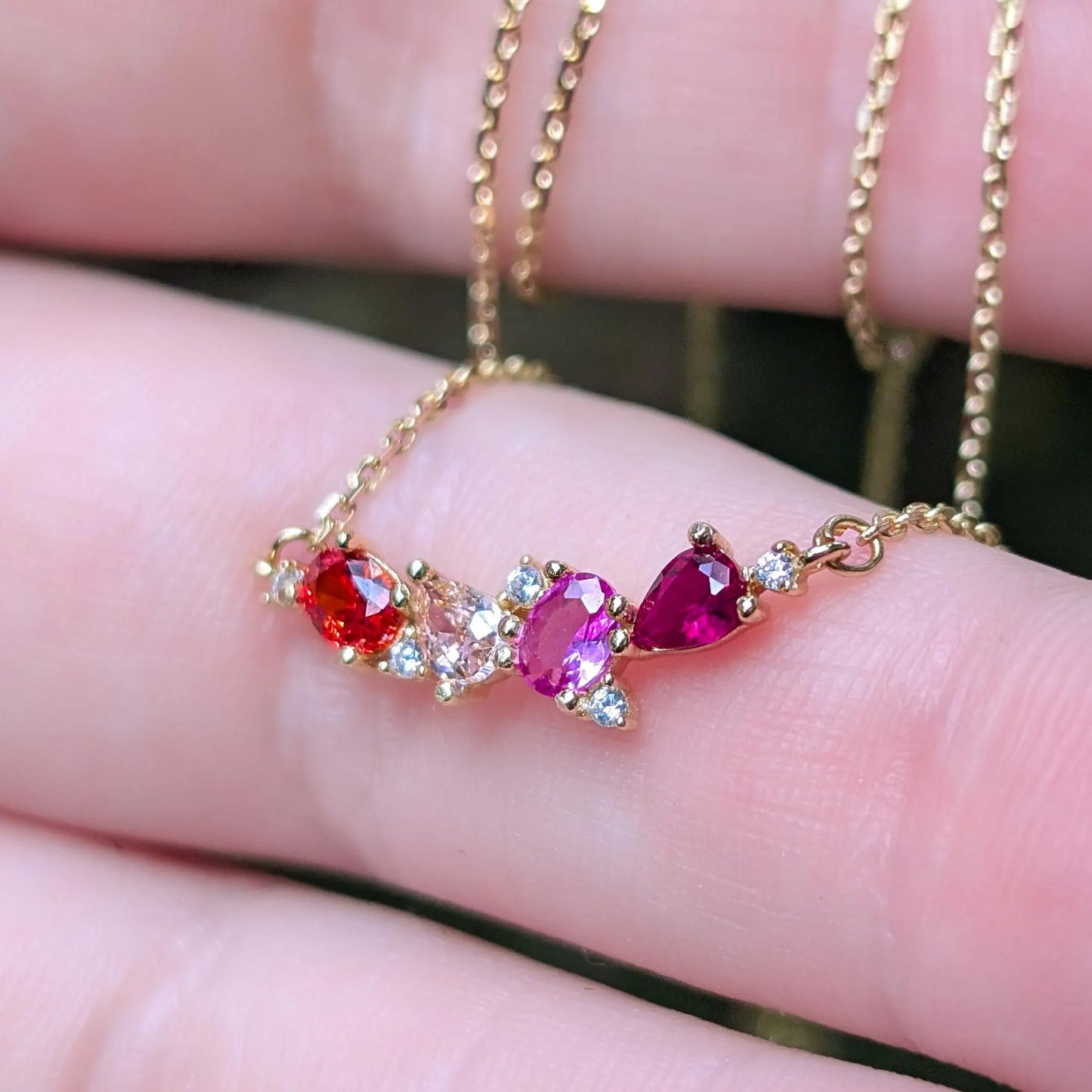 The Legacy Necklace- Lesbian Flag