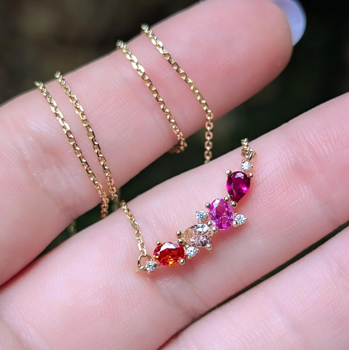 The Legacy Necklace- Lesbian Flag