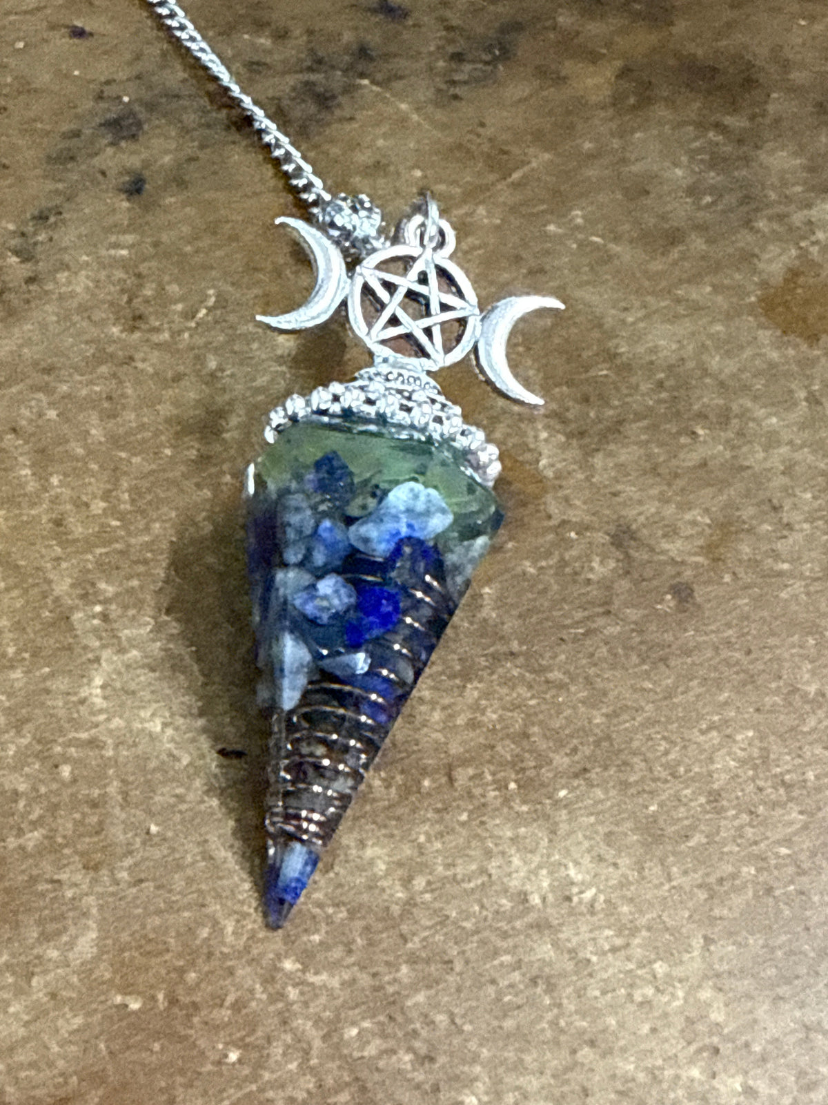 Orgonite Lapis Lazuli Pendulum